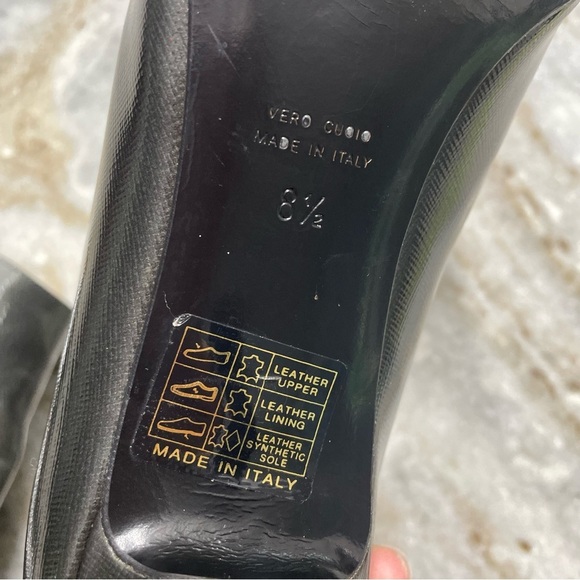 Aquatalia crinkled Leather Ankle Boot Side zip Made in Italy - Picture 13 of 14